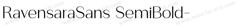 RavensaraSans SemiBold字体转换